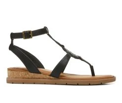 Best deal 💯 Women's Zodiac Dreamctr-Ank Wedge 🩴 Sandals Black 🎉