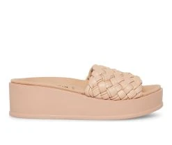 Flash Sale 🧨 Women's Anne Klein Vikki Platform Wedges Dk Natural 🧨