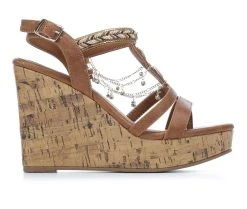 Brand new ⌛ Women's Jellypop Lenora Platform Wedges Cognac ⌛