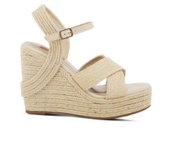 Hot Sale 😍 Women's Patrizia Vona Wedges Beige ❤️