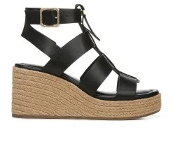 Wholesale 🧨 Women's Franco Sarto Palms Platform Wedge 🩴 Sandals Black 🥰