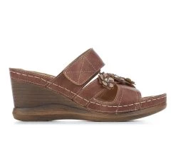 Promo ⌛ Women's Patrizia Lyndsay Wedges Brown 🔥