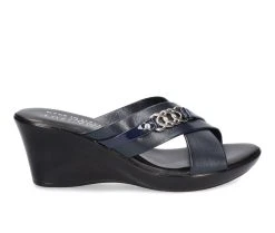 Best reviews of ❤️ Women's TUSCANY BY EASY STREET Maggia Wedge 🩴 Sandals Navy 🔔