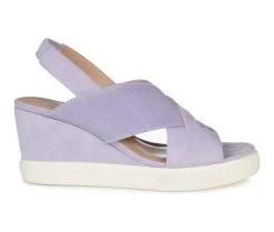 Best Pirce โจ Women's Journee Collection Ronnie Wedges Purple โ๏ธ
