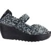 Discount 😀 Women's Bernie Mev Halle Slip-On Plaform Wedges Black Camo ❤️