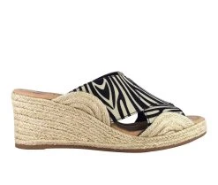 Brand new ❤️ Women's Impo Normi Wedge 🩴 Sandals Ivory/ Black 🛒
