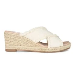 Best deal 😉 Women's Journee Collection Shanni Wedge 🩴 Sandals Beige ✨