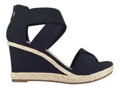 Buy 🧨 Women's Impo Trissa Wedge 🩴 Sandals Black 😍