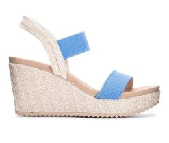 Cheap 🎉 Women's CL By Laundry Kaylin Platform Wedges Blue ✔️