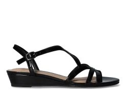 Brand new ⌛ Women's Easy Street Royalty 🩴 Sandals Black Patent 😍