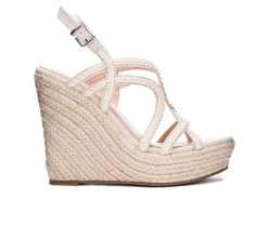 Cheapest 😀 Women's Chinese Laundry Maylin Platform Espadrille Wedges Cream 🌟