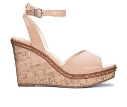 Flash Sale ⌛ Women's CL By Laundry Booming Wedges Dark Nude 🤩