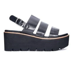 Cheap ❤️ Women's Dirty Laundry Pendulum Flatform 🩴 Sandals Black 👍