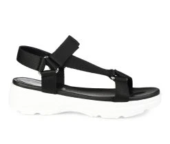 Best Sale 😉 Women's Journee Collection Varro Platform 🩴 Sandals Black 🤩