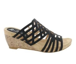 Budget ✨ Women's Bellini Pretty Wedges Black 🎁