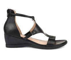Cheapest ❤️ Women's Journee Collection Trayle Wedges Black 🎁