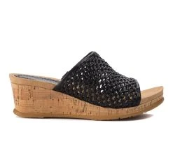 Best deal 🔥 Women's Baretraps Flossey Wedge 🩴 Sandals Black 🌟