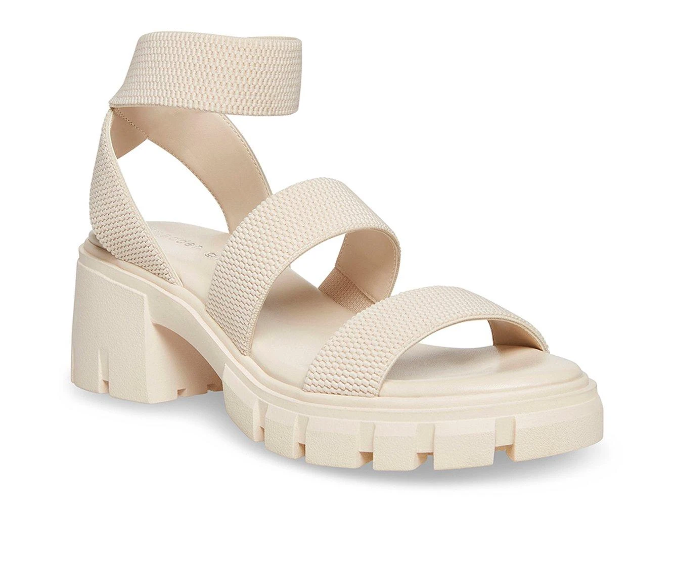 Outlet ๐ Women's Madden Girl Haley Lugged ๐ฉด Sandals Bone ๐ฅฐ - Image 3