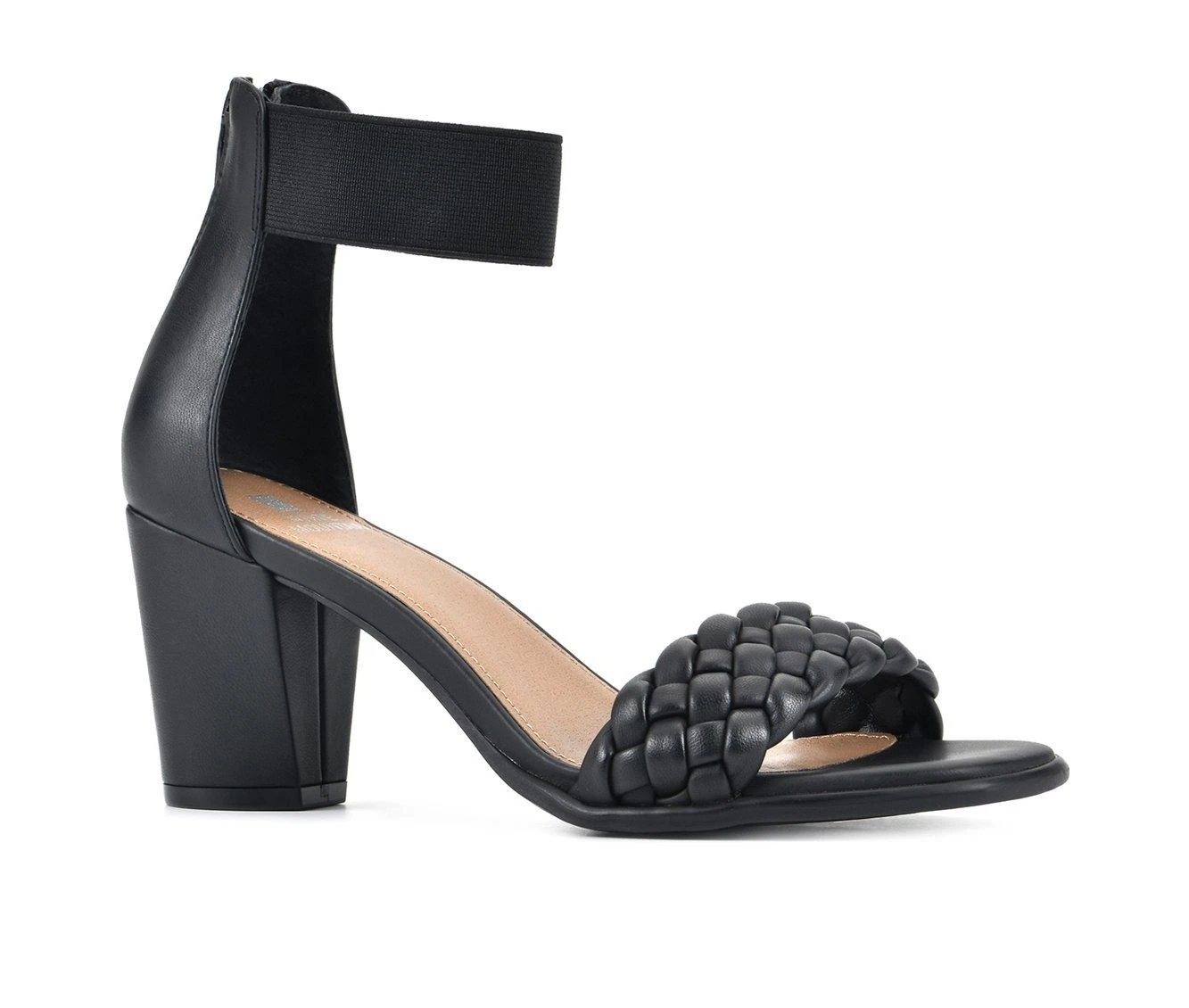 Best Sale โ๏ธ Women's White Mountain Backer Heeled ๐ Dress ๐ฉด Sandals Black/Smooth ๐คฉ - Image 3