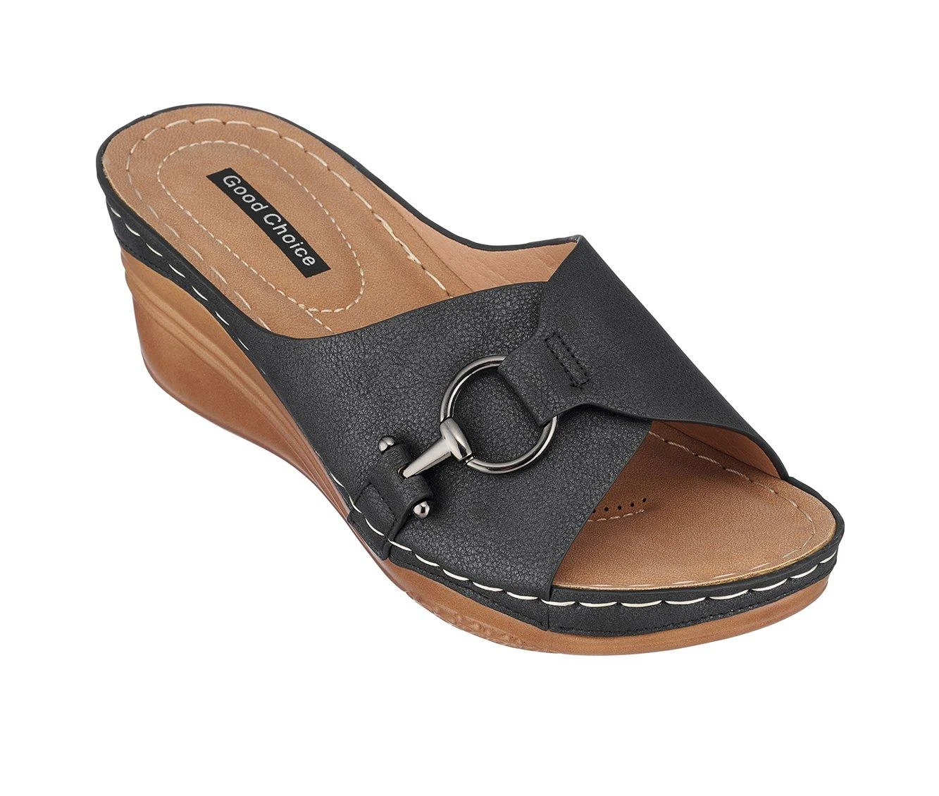 Brand new ๐ Women's GC ๐ Shoes Bay Wedge ๐ฉด Sandals Black ๐ - Image 3