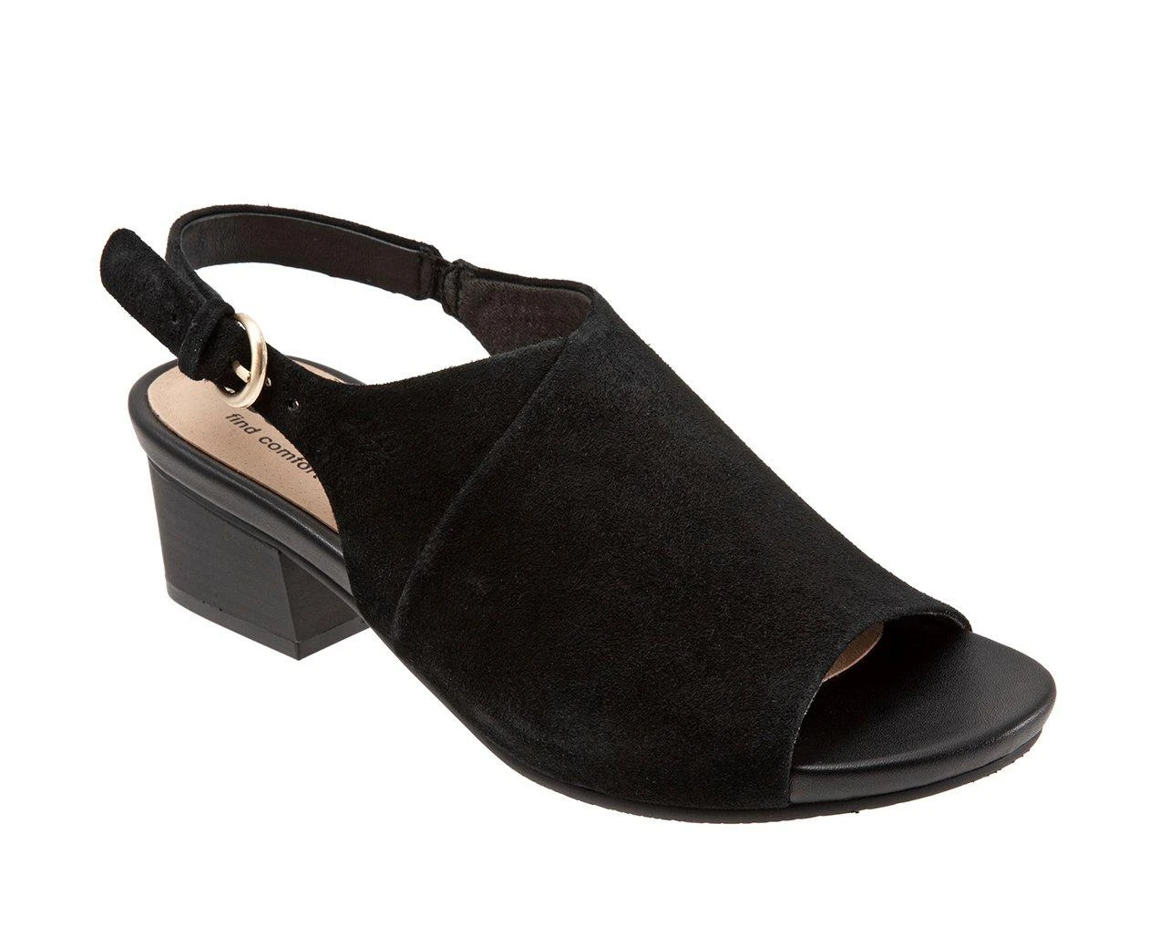 Cheap ๐ฅ Women's Softwalk Pomona ๐ Dress ๐ฉด Sandals Black Suede โญ - Image 3