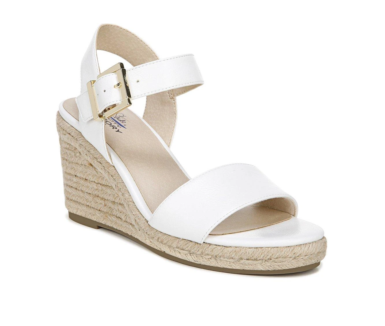 Promo ๐ Women's LifeStride Tango 2 Wedge ๐ฉด Sandals White โค๏ธ - Image 3