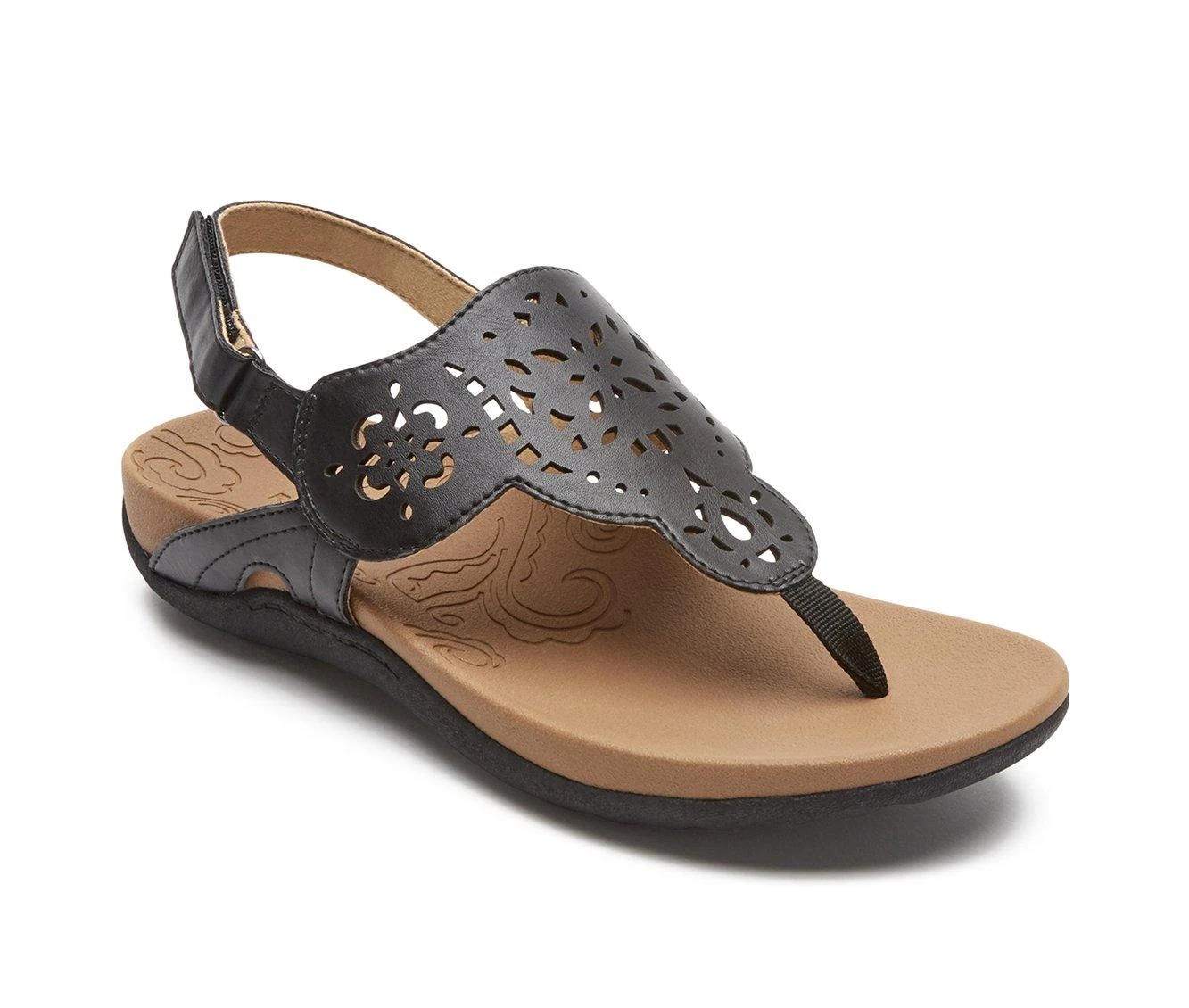 Discount ๐ Women's Rockport Ridge Circle Sling ๐ฉด Sandals Black โ๏ธ - Image 3