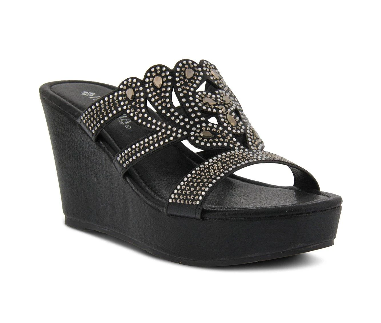 Cheapest 👏 Women's Patrizia Randili Wedge 🩴 Sandals Black 🤩 - Image 3