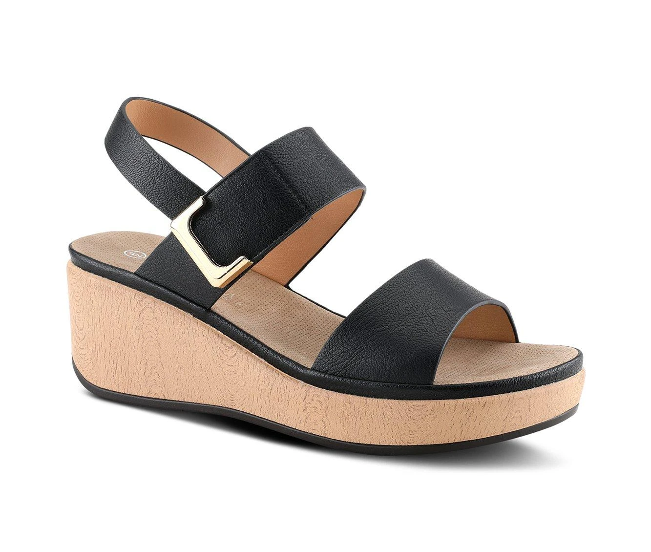 Cheapest 🔥 Women's Patrizia Spelta Wedge 🩴 Sandals Black ⭐ - Image 3