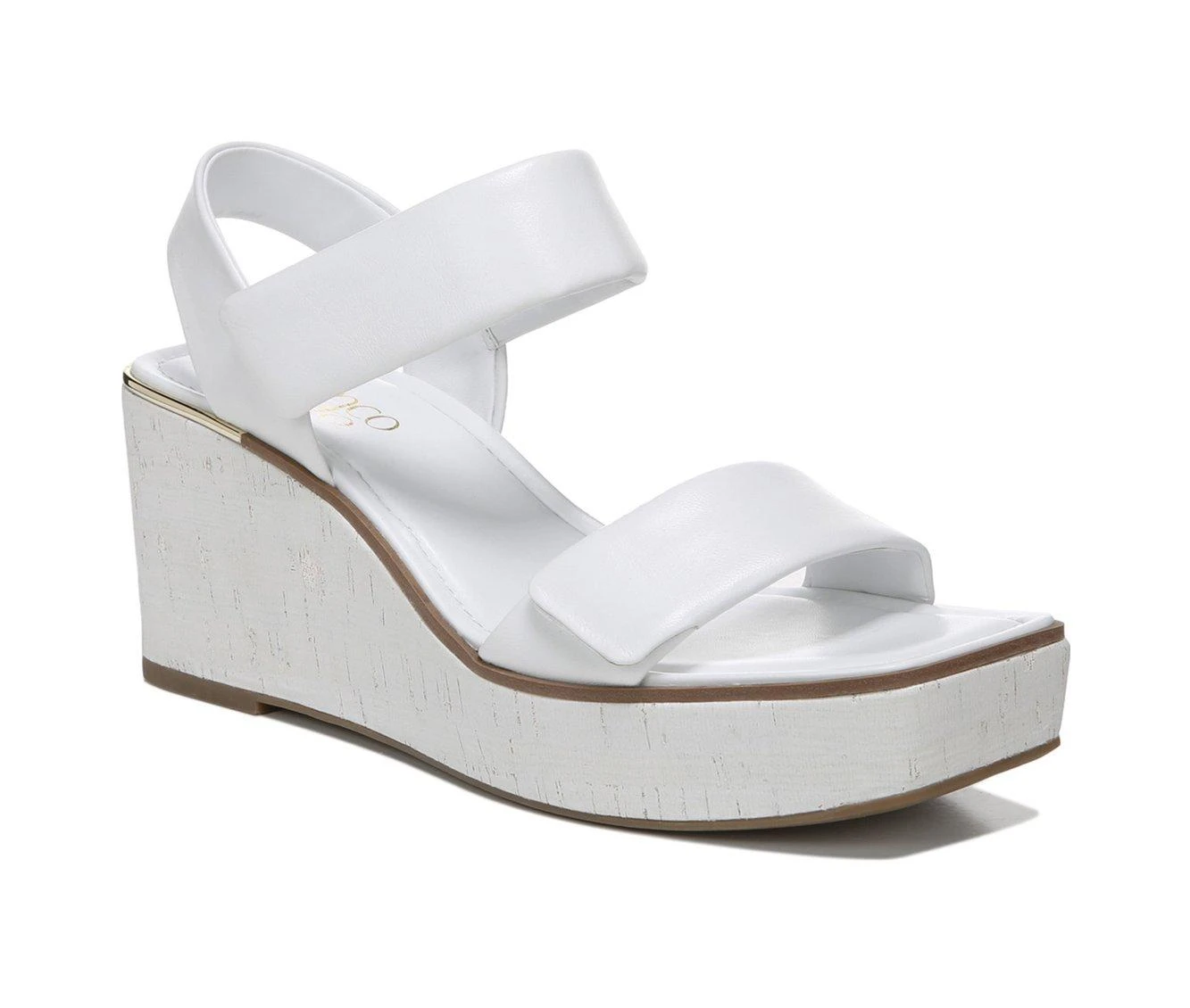 Brand new โจ Women's Franco Sarto Sweety Wedge ๐ฉด Sandals White ๐ฅฐ - Image 3