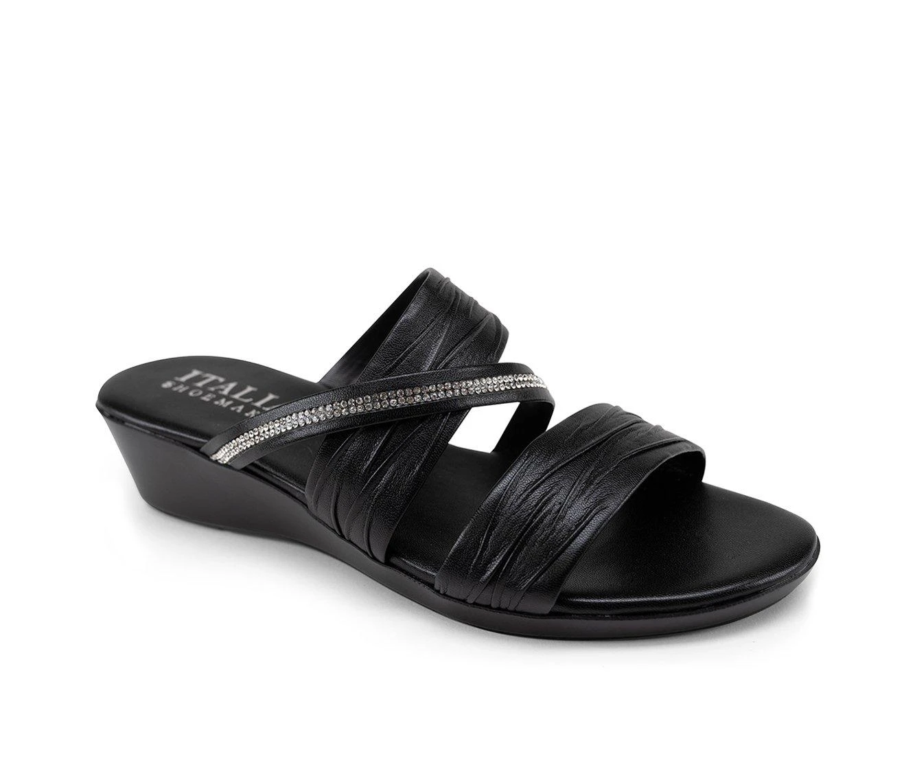 Brand new ⭐ Women's Italian 👟 Shoemakers Hollis Wedge 🩴 Sandals Black ✨ - Image 3