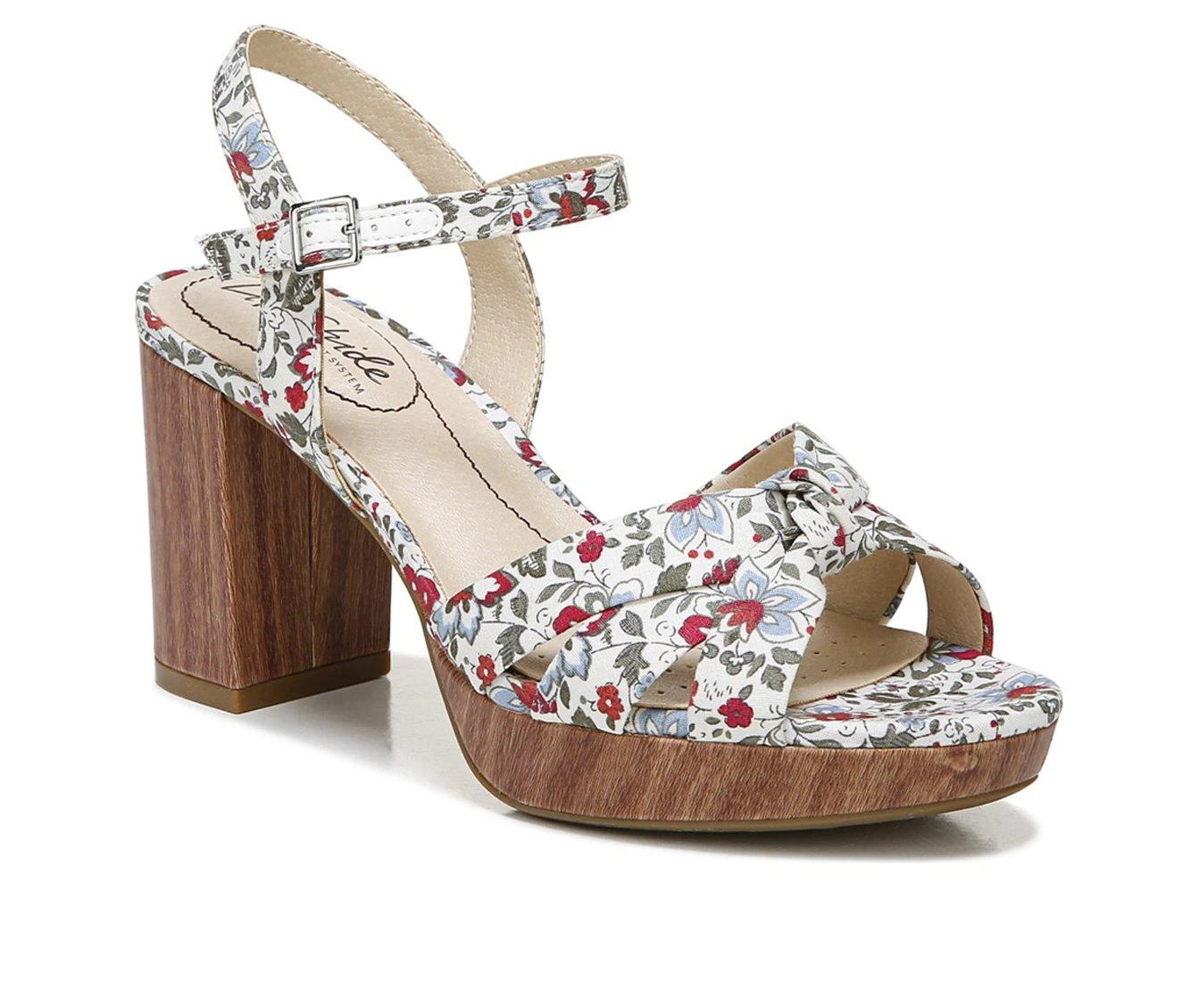 Deals ๐ Women's LifeStride Lucky ๐ Dress ๐ฉด Sandals Red Multi ๐ - Image 3