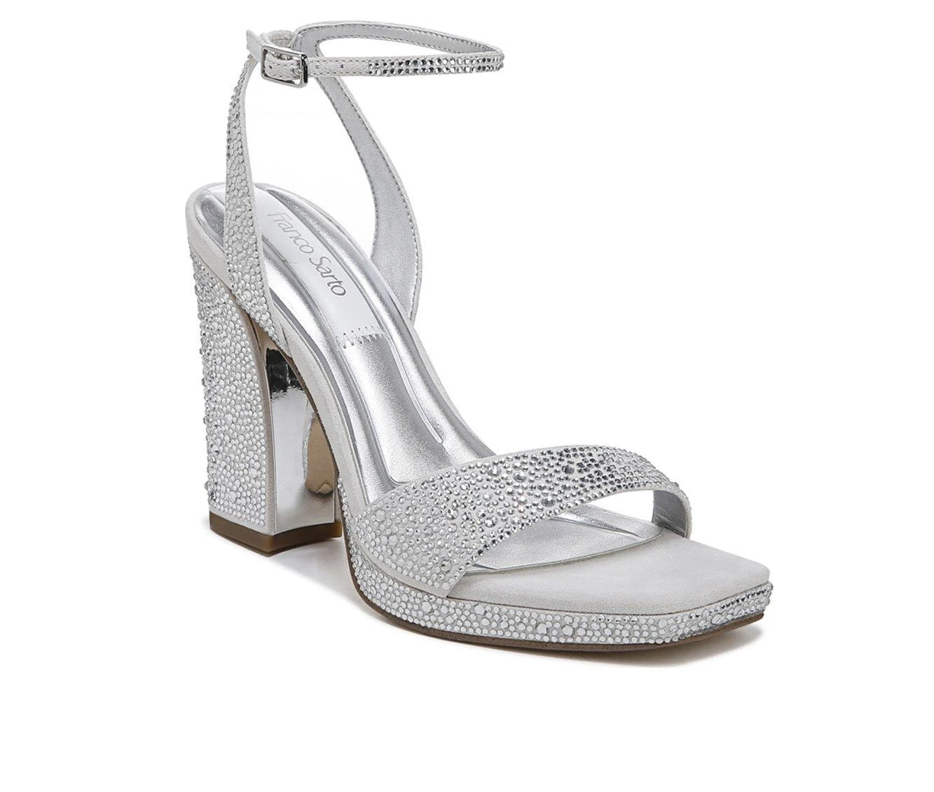 Discount ๐ Women's Franco Sarto Daffy 2 ๐ Dress ๐ฉด Sandals Platinum ๐คฉ - Image 3