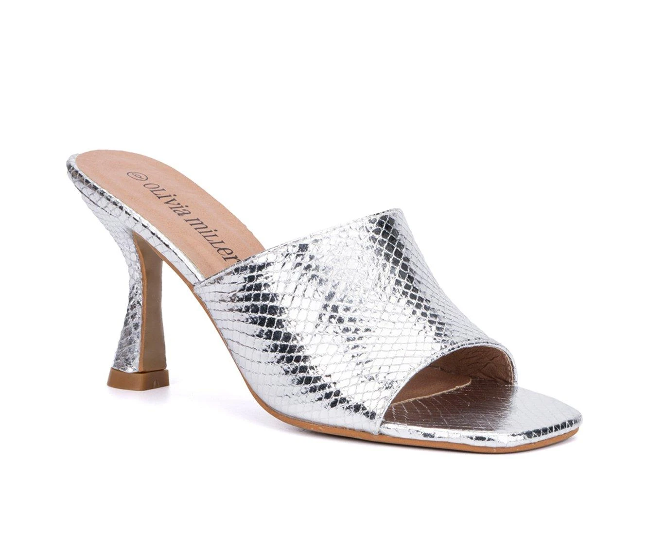 Flash Sale 😀 Women's Olivia Miller Karol 👗 Dress 🩴 Sandals Silver 😉 - Image 3