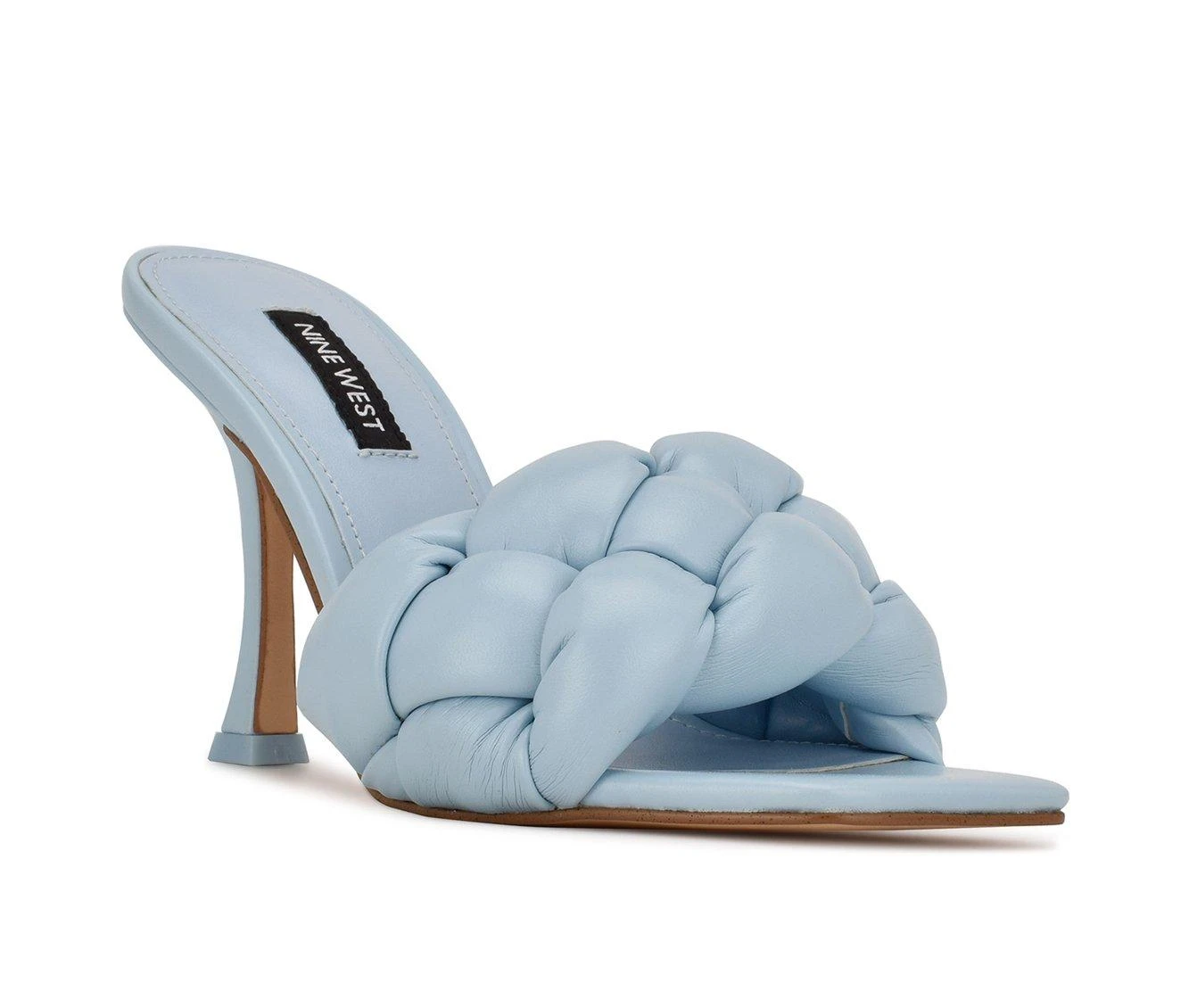 Best Pirce ๐ Women's Nine West Yoyo Heeled ๐ Dress ๐ฉด Sandals Light Blue โ๏ธ - Image 3