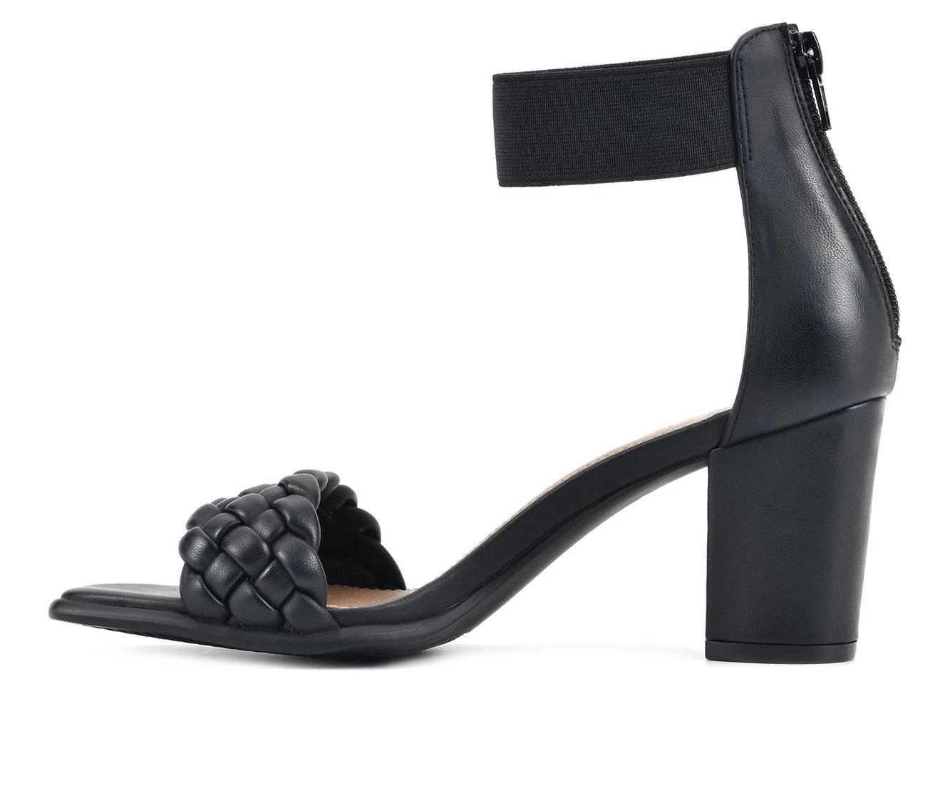 Best Sale โ๏ธ Women's White Mountain Backer Heeled ๐ Dress ๐ฉด Sandals Black/Smooth ๐คฉ - Image 4