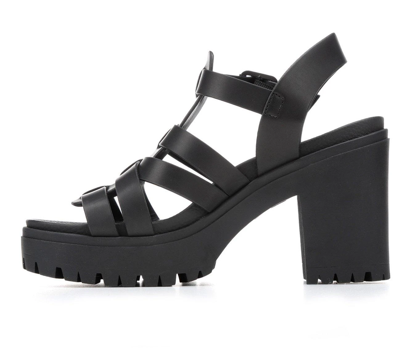 Top 10 😉 Women's MIA Jayda Lugged Heel 🩴 Sandals Black 🛒 - Image 4