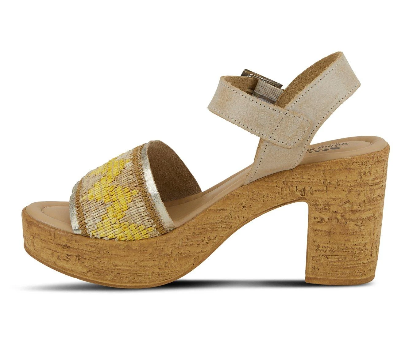 Budget ๐ Women's SPRING STEP Tiada Platform ๐ Dress ๐ฉด Sandals Beige Multi โค๏ธ - Image 4
