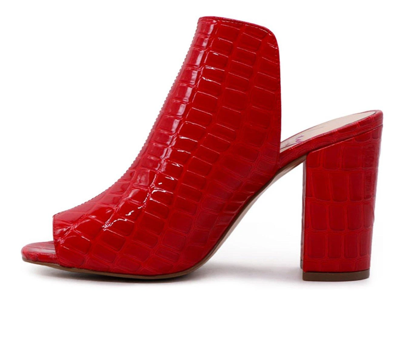 Promo ๐ Women's London Rag Peep-Toe ๐ Dress ๐ฉด Sandals Red ๐ - Image 4