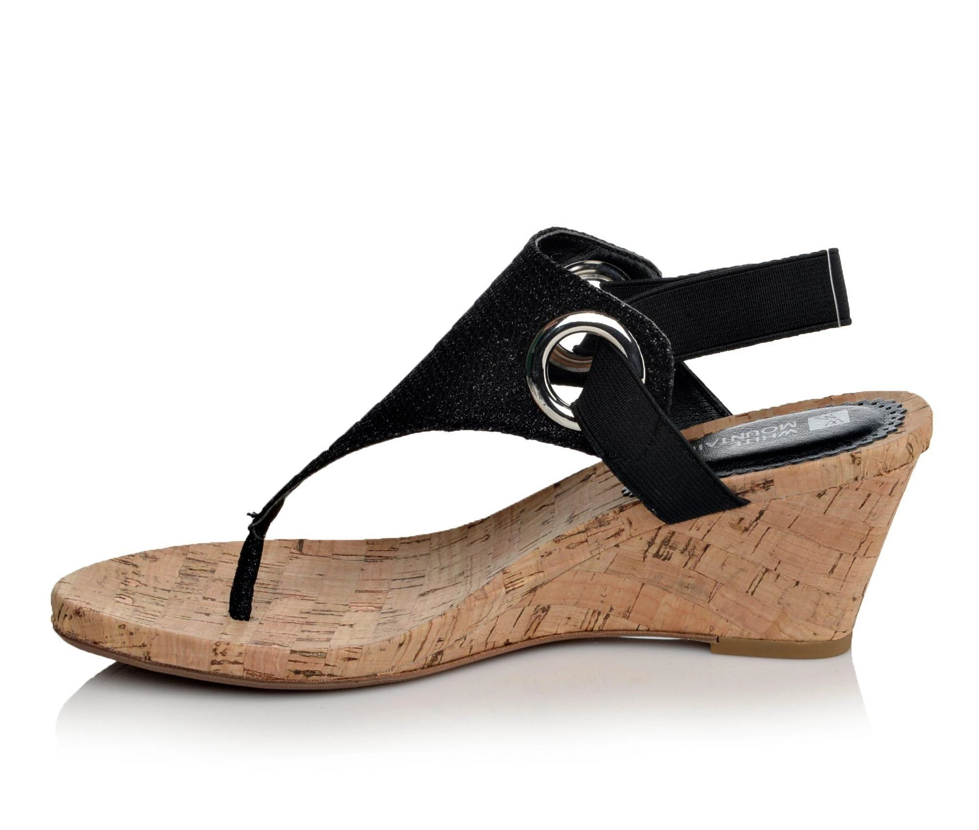 Cheapest ๐ฅฐ Women's White Mountain Aida Wedge ๐ฉด Sandals Black ๐ - Image 4