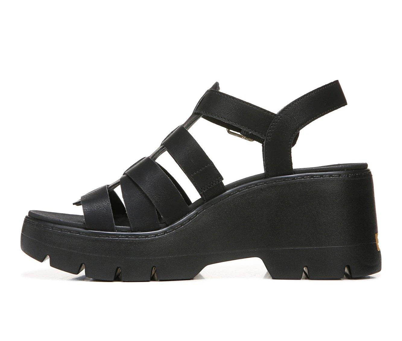 Hot Sale โ๏ธ Women's Dr. Scholls Check It Out Platform Wedge ๐ฉด Sandals Black ๐ - Image 4