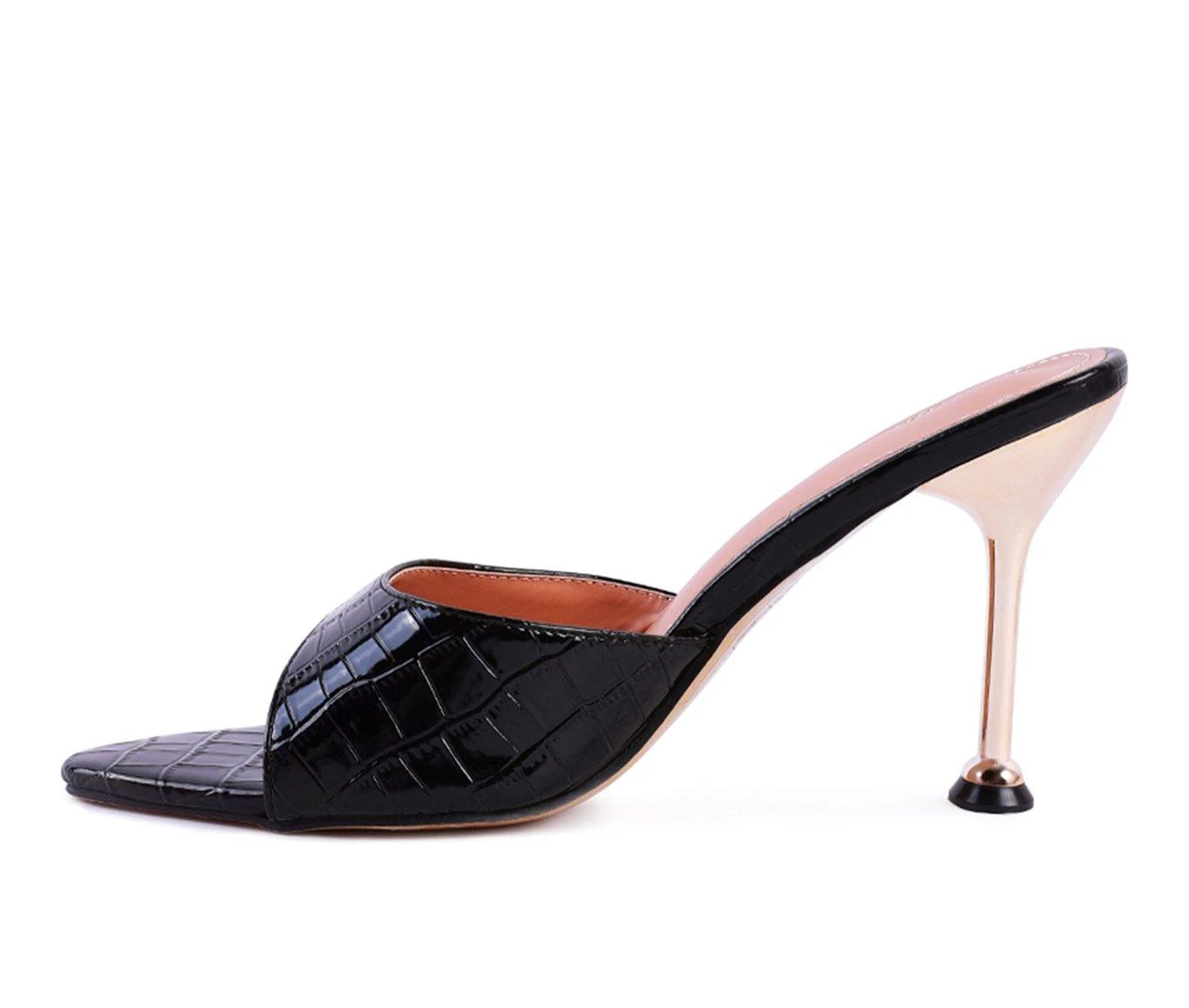 Discount ๐ Women's London Rag French Cut ๐ Dress ๐ฉด Sandals Black ๐ฅ - Image 4