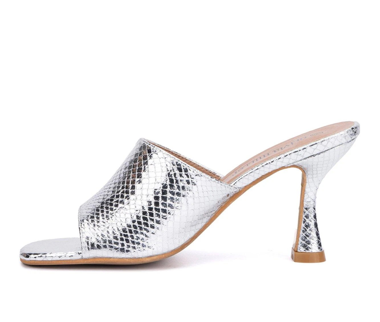 Flash Sale 😀 Women's Olivia Miller Karol 👗 Dress 🩴 Sandals Silver 😉 - Image 4