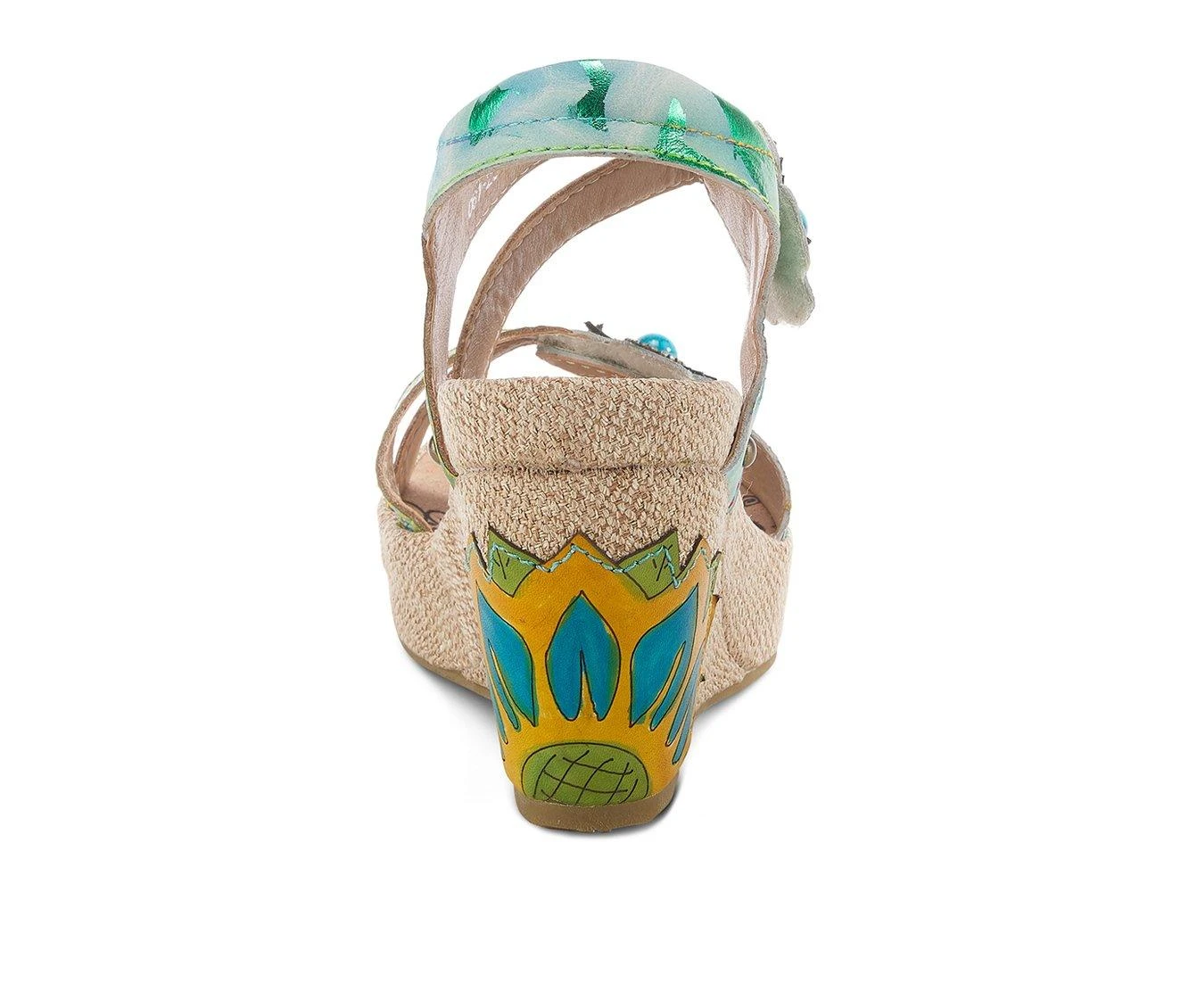 Best deal 😀 Women's L'Artiste Karnit Wedge 🩴 Sandals Mint Green ⭐ - Image 5