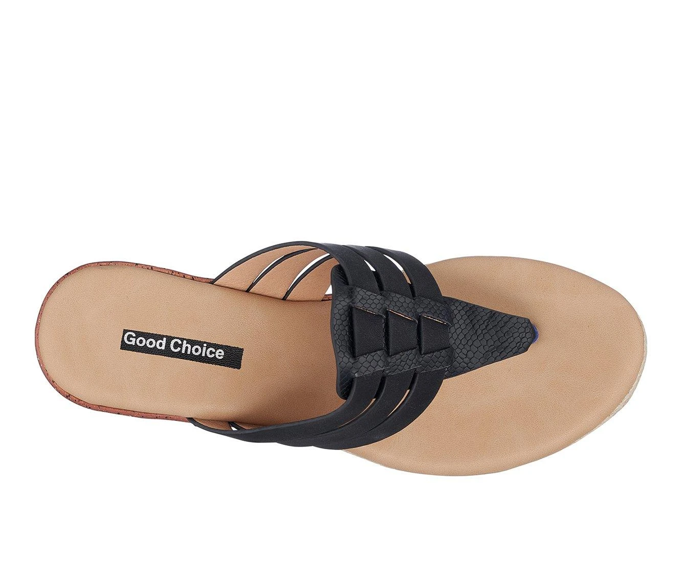 Cheap ๐ Women's GC ๐ Shoes Garson Wedge ๐ฉด Sandals Black ๐ฅ - Image 5