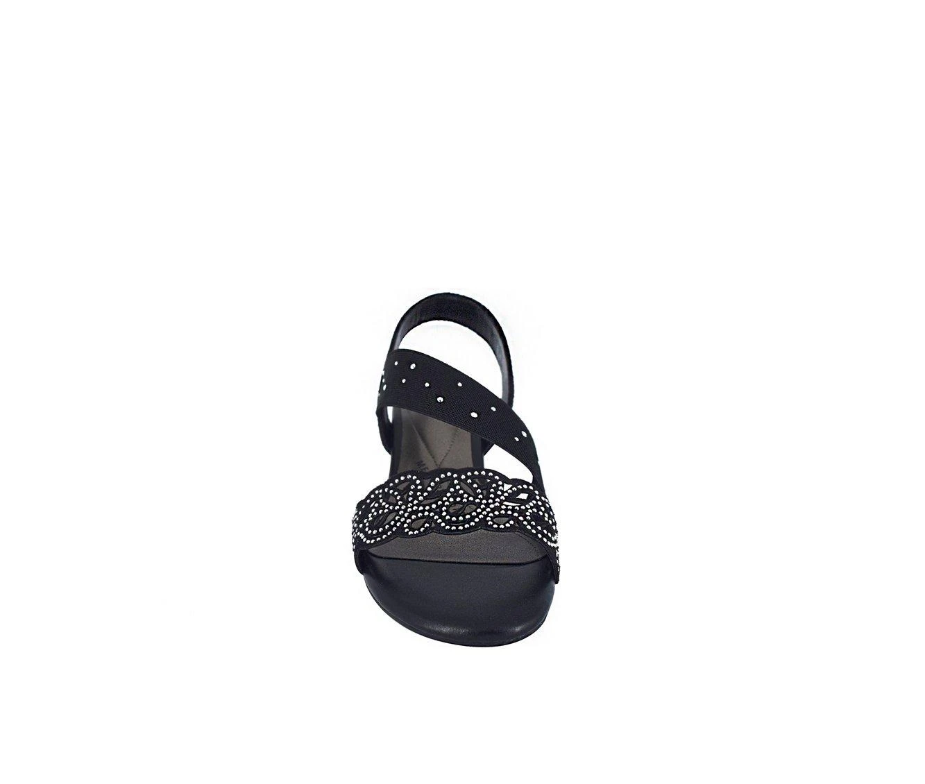 Outlet โ๏ธ Women's Impo Gatsby Laser Wedge ๐ฉด Sandals Black ๐คฉ - Image 5