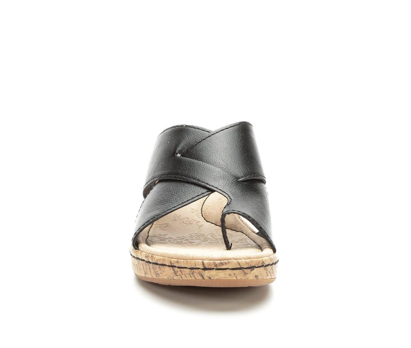 Best Pirce 👍 Women's BOC ☀️ Summer Wedge 🩴 Sandals Black ✨ - Image 5