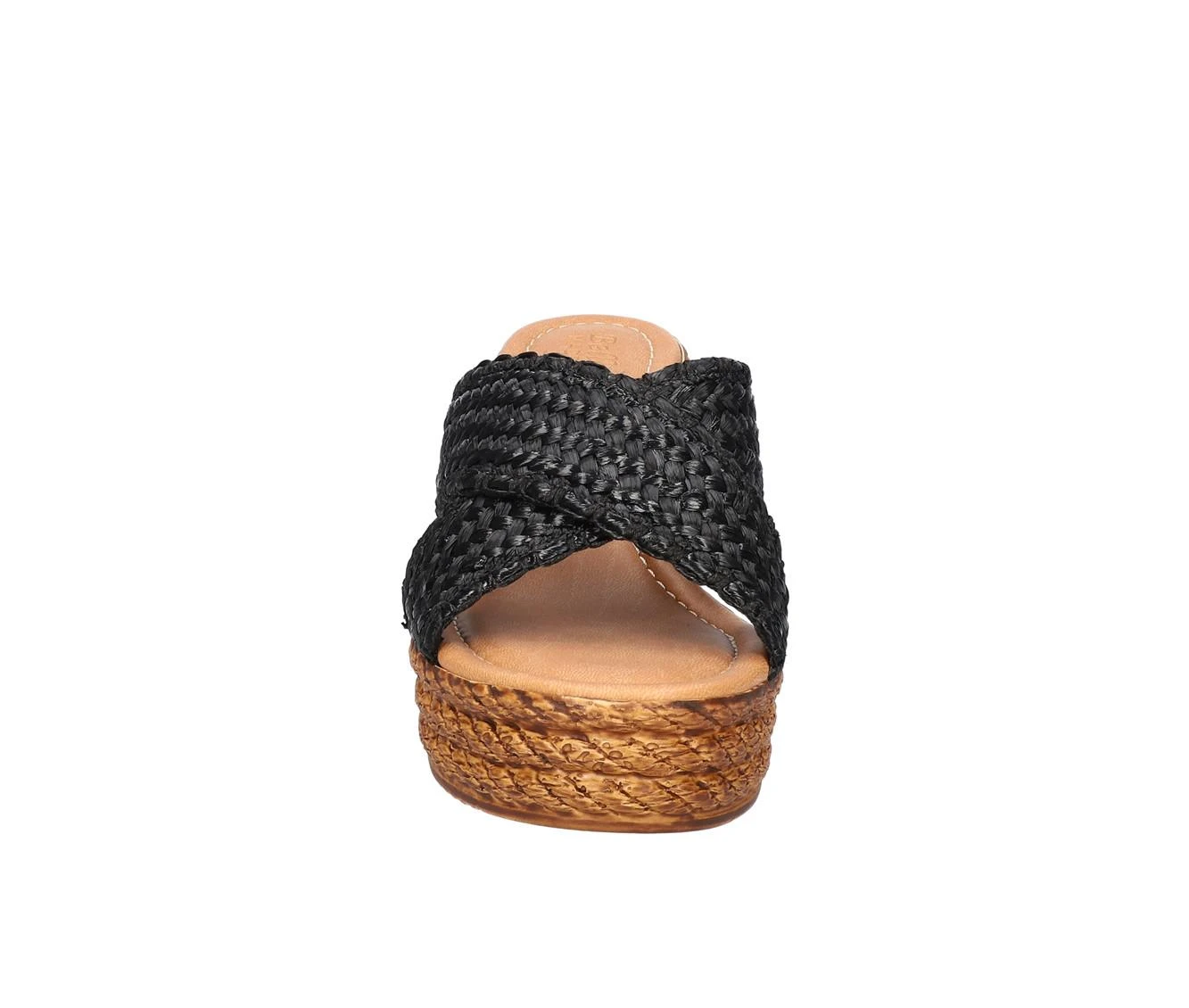 Hot Sale ๐ Women's Bella Vita Italy Geo-Italy Espadrille Wedge ๐ฉด Sandals Black ๐ - Image 5