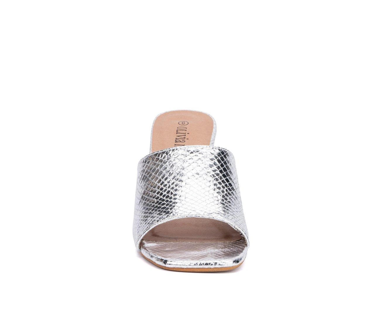 Flash Sale 😀 Women's Olivia Miller Karol 👗 Dress 🩴 Sandals Silver 😉 - Image 5