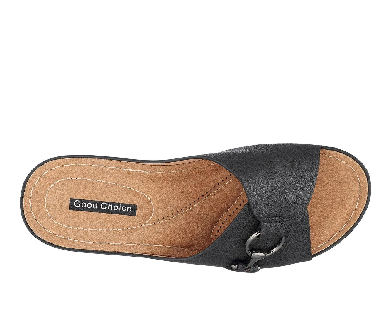 Brand new ๐ Women's GC ๐ Shoes Bay Wedge ๐ฉด Sandals Black ๐ - Image 5